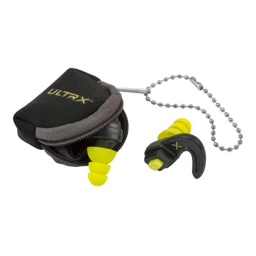 Allen ULTRX Adjustable Ear Plugs Gray/Neon photo
