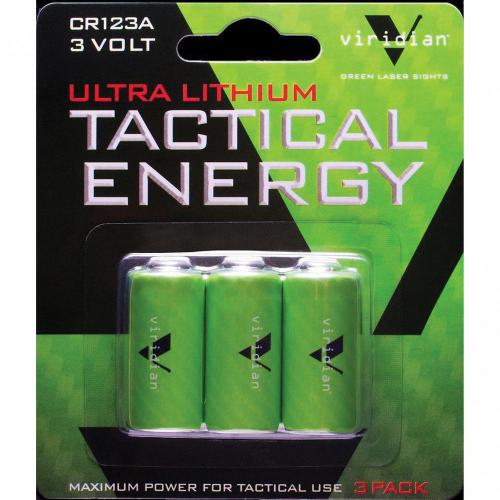 Viridian CR123A Lithium Battery 3Pk Green photo