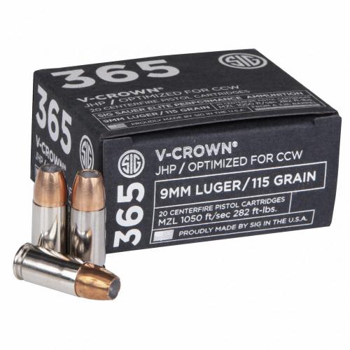 SIG Ammo 9mm 115Gr Jacketed Hollow photo