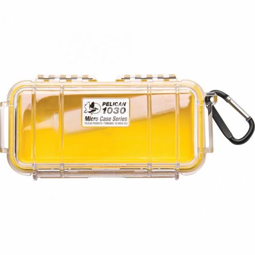 Pelican 1030 Micro Case Yellow/Clear photo